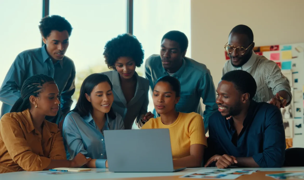 Agence de communication digitale à Dakar : bien choisir 5 Une équipe d'agence de communication digitale au travail à Dakar