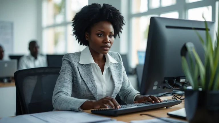 Responsable d'un centre de formation africain gérant ses cours en ligne et ses apprenants sur une plateforme e-learning